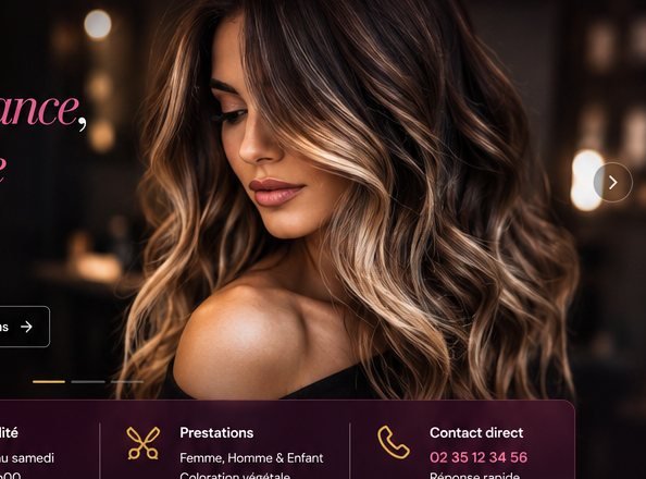 Coiffeur — photo du modèle de démonstration